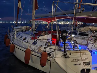 Andromeda, a Dufour Gib Sea 43 sailboat at Preveza, Greece