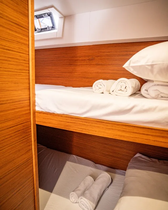 Cabin on Freya, a Dufour 48 Catamaran catamaran at Pirovac, Croatia