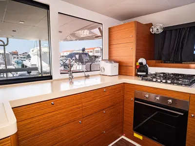Galley of Freya, a Dufour 48 Catamaran catamaran at Pirovac, Croatia