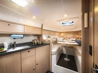 Galley of Palma, a Bavaria S29+ motorboat at Grad Pula, Croatia