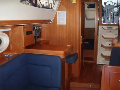 Salon of Artemis, a Elan 384 Impression sailboat at Kos, Greece