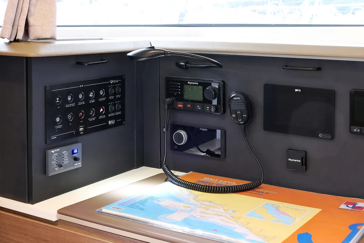 Open Office, a Bali 4.2 catamaran at Grad Trogir, Croatia