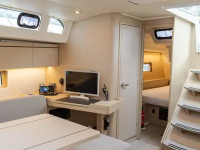 Salon of giugioma, a Beneteau Oceanis 46.1 sailboat at Palermo, Italy