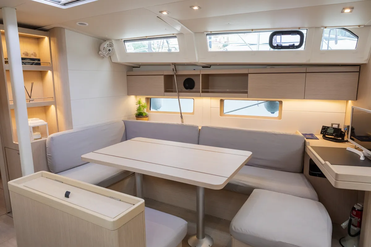 Salon of giugioma, a Beneteau Oceanis 46.1 sailboat at Palermo, Italy
