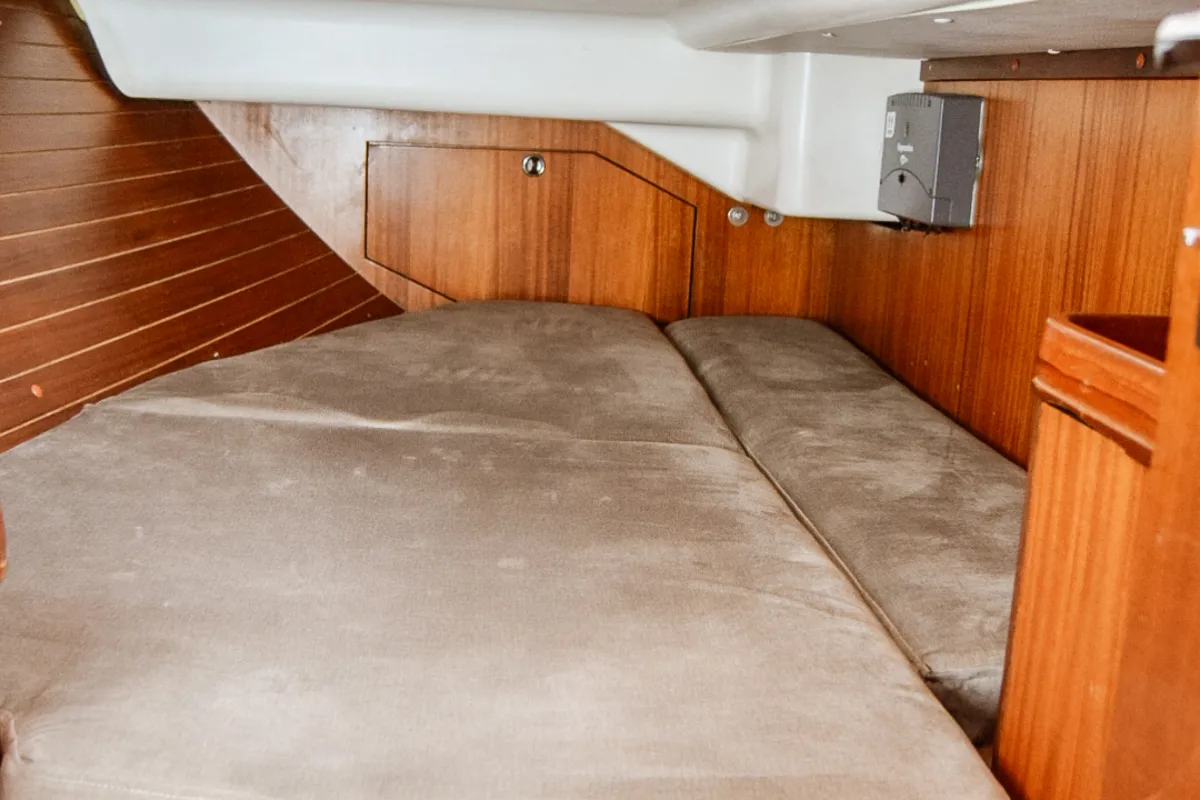 Cabin on Ipsipili, a Elan 40 sailboat at Kavala, Greece