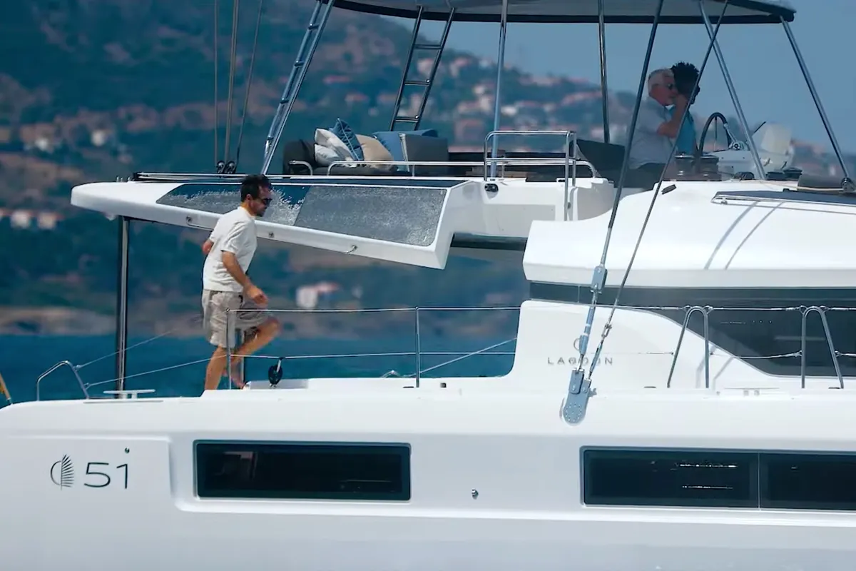 Premium, a Lagoon 51 catamaran at Grad Pula, Croatia