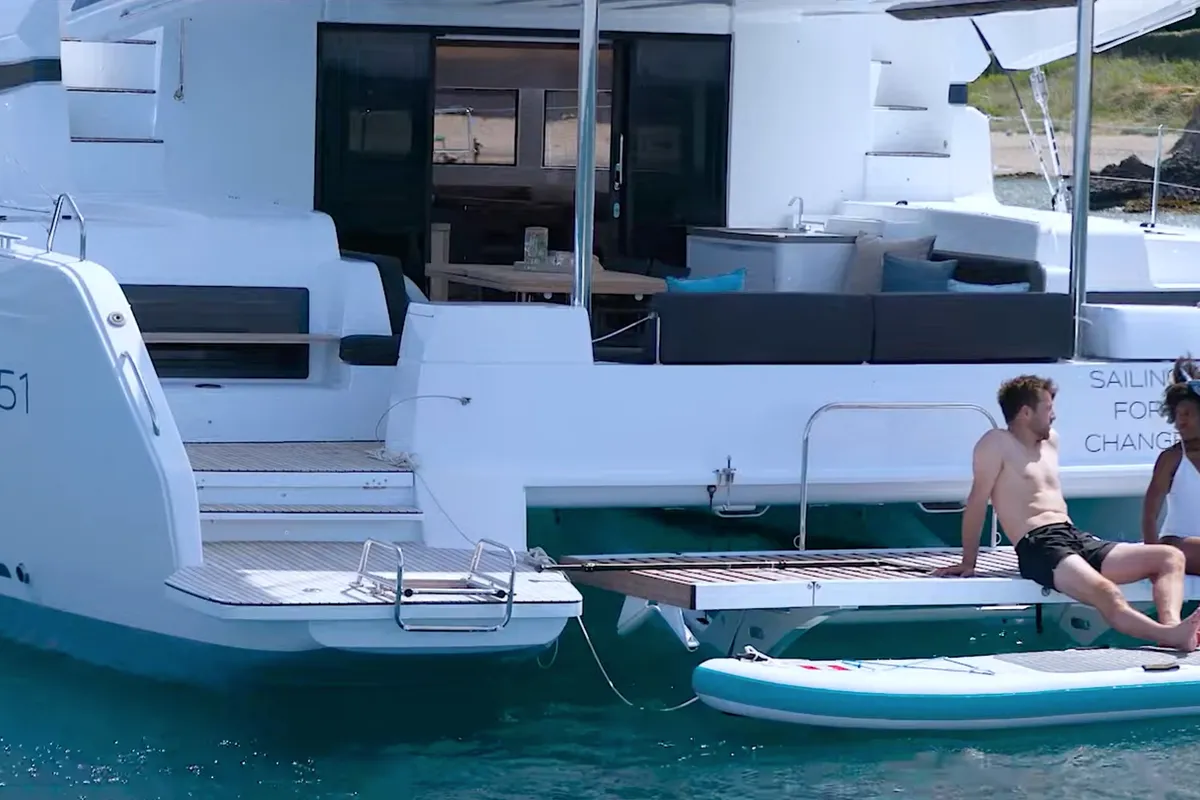 Premium, a Lagoon 51 catamaran at Grad Pula, Croatia