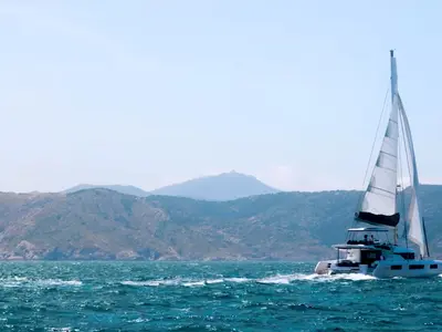 Premium, a Lagoon 51 catamaran at Grad Pula, Croatia
