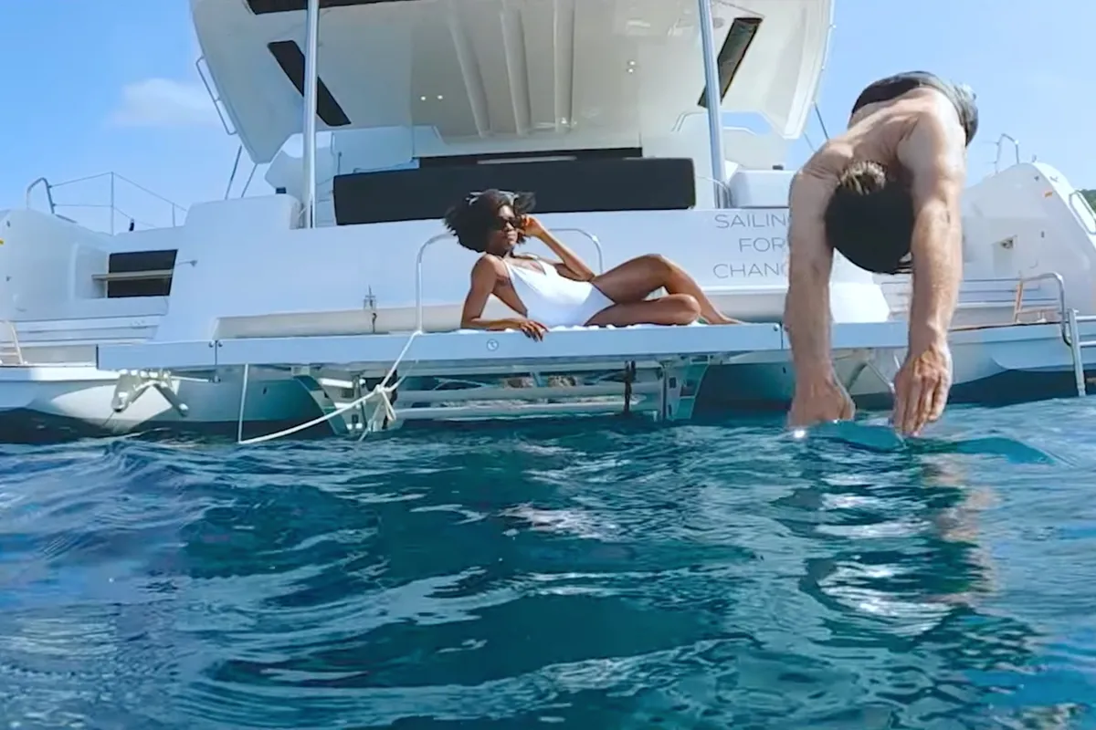 Premium, a Lagoon 51 catamaran at Grad Pula, Croatia