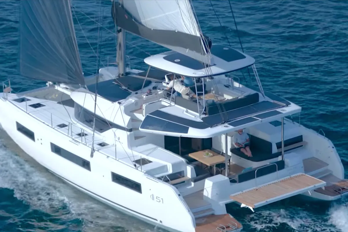 Premium, a Lagoon 51 catamaran at Grad Pula, Croatia