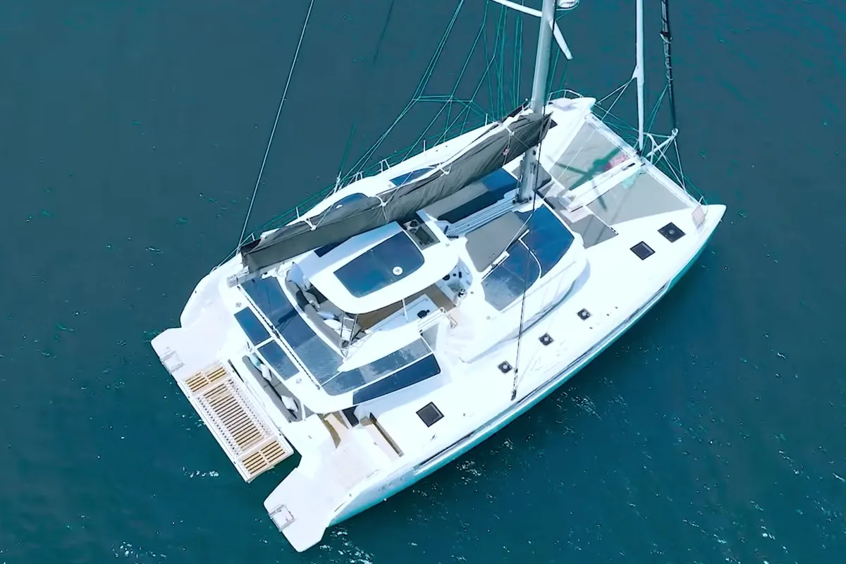 Premium, a Lagoon 51 catamaran at Grad Pula, Croatia