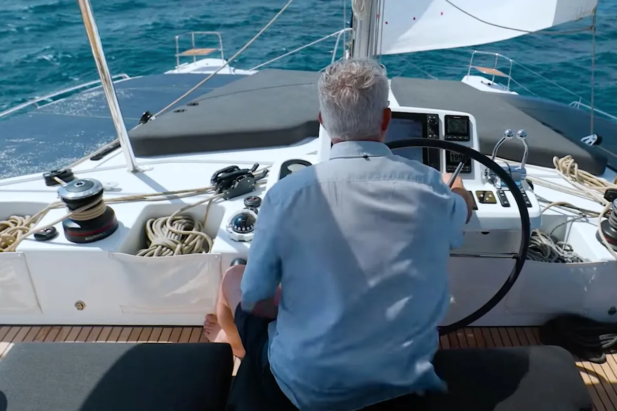 Premium, a Lagoon 51 catamaran at Grad Pula, Croatia