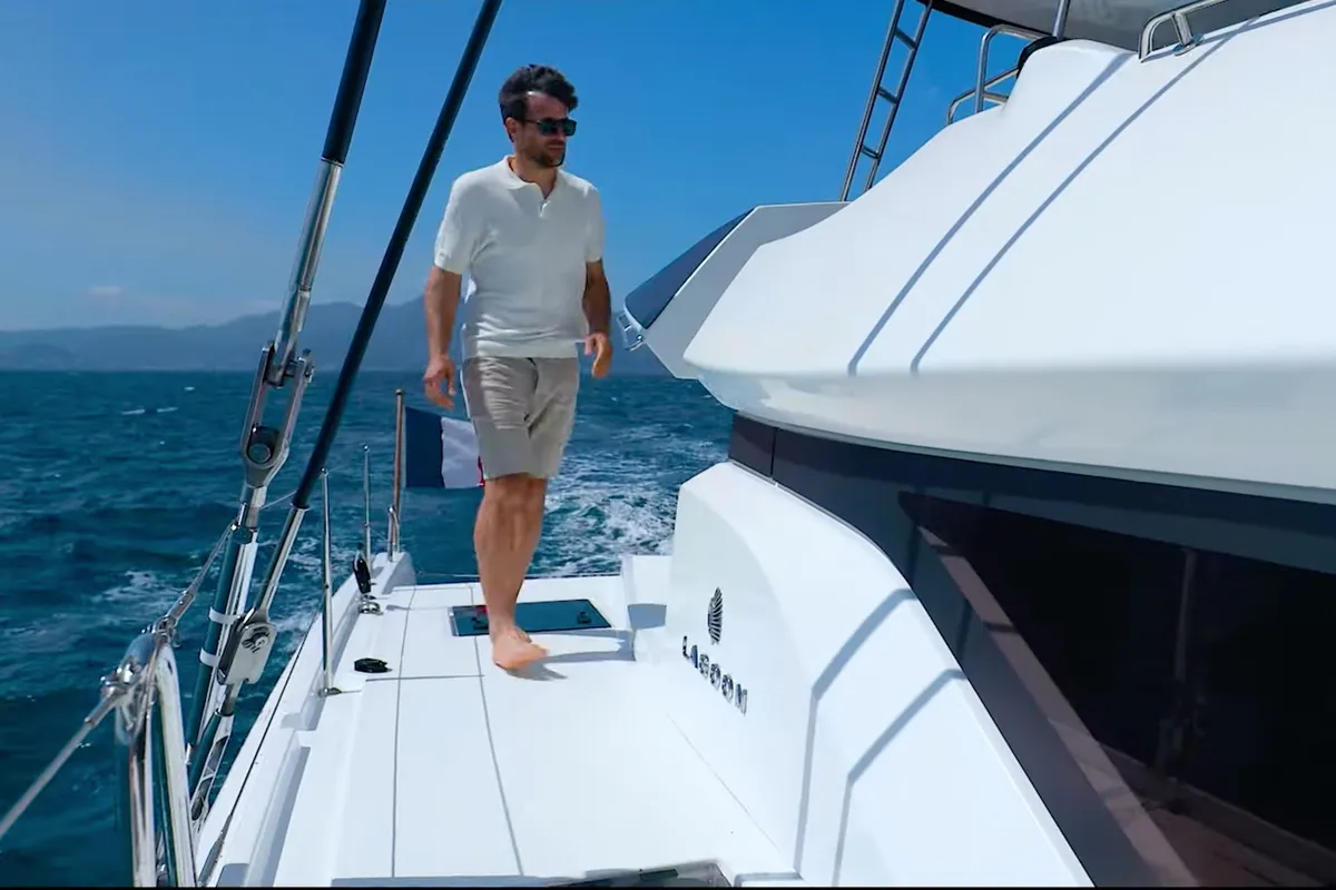 Premium, a Lagoon 51 catamaran at Grad Pula, Croatia