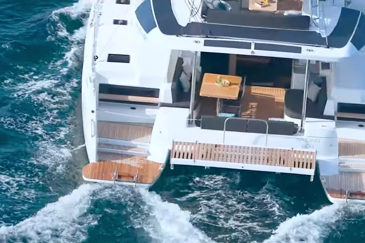 Premium, a Lagoon 51 catamaran at Grad Pula, Croatia