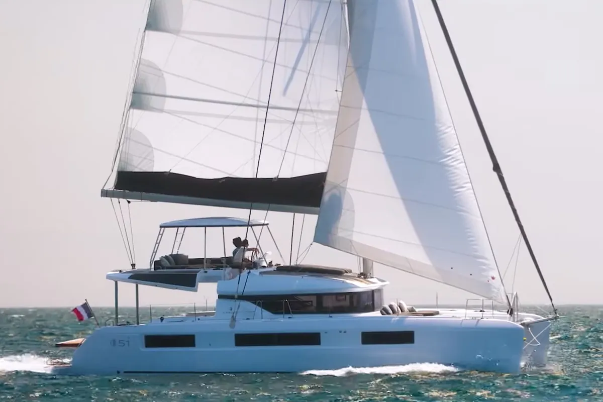 Premium, a Lagoon 51 catamaran at Grad Pula, Croatia