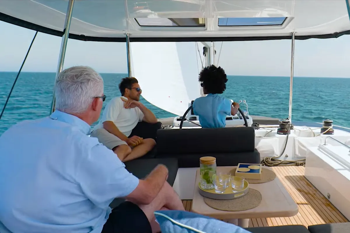 Premium, a Lagoon 51 catamaran at Grad Pula, Croatia