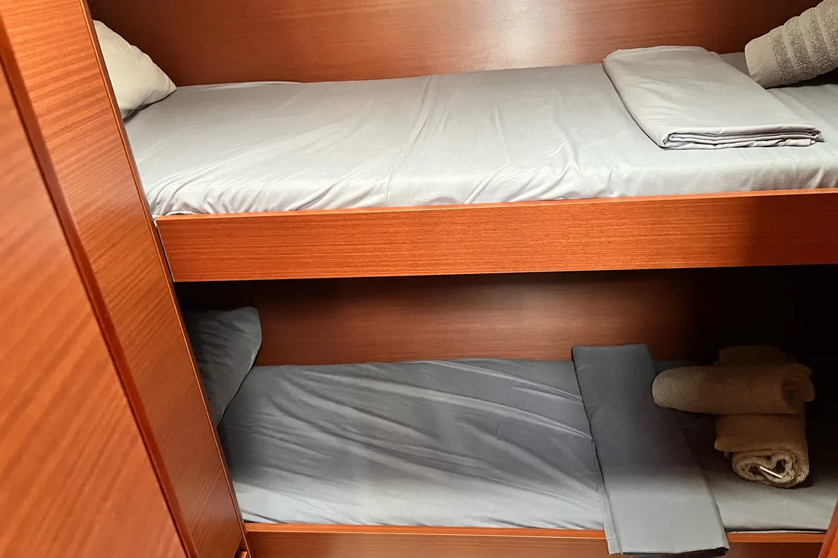 Cabin on Charles, a Hanse 508 sailboat at Thessaloniki, Greece