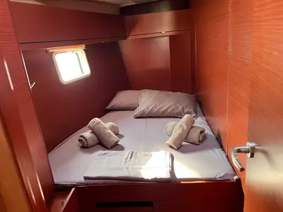 Cabin on Charles, a Hanse 508 sailboat at Thessaloniki, Greece