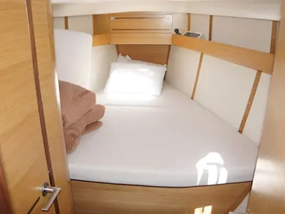 Cabin on Thalia, a Elan 394 Impression sailboat at Kontokali, Greece