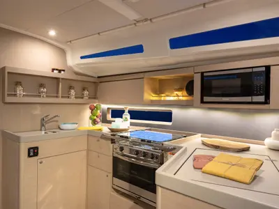 Galley of Sunsail 42 Classic, a Beneteau Oceanis 40.1 sailboat at Općina Marina, Croatia