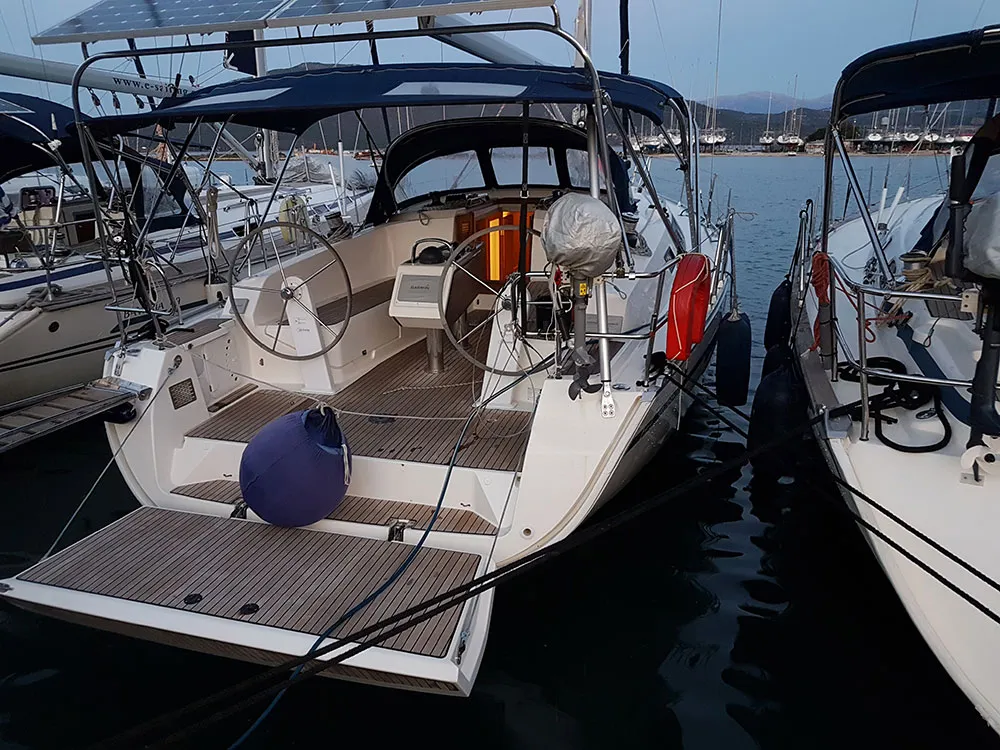 Marea, a Bavaria Cruiser 41 sailboat at Municipal Unit of Lefkada, Greece