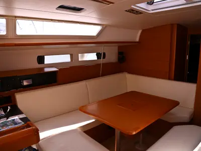 Salon of Rodi, a Jeanneau Sun Odyssey 469 sailboat at Volos Municipality, Greece