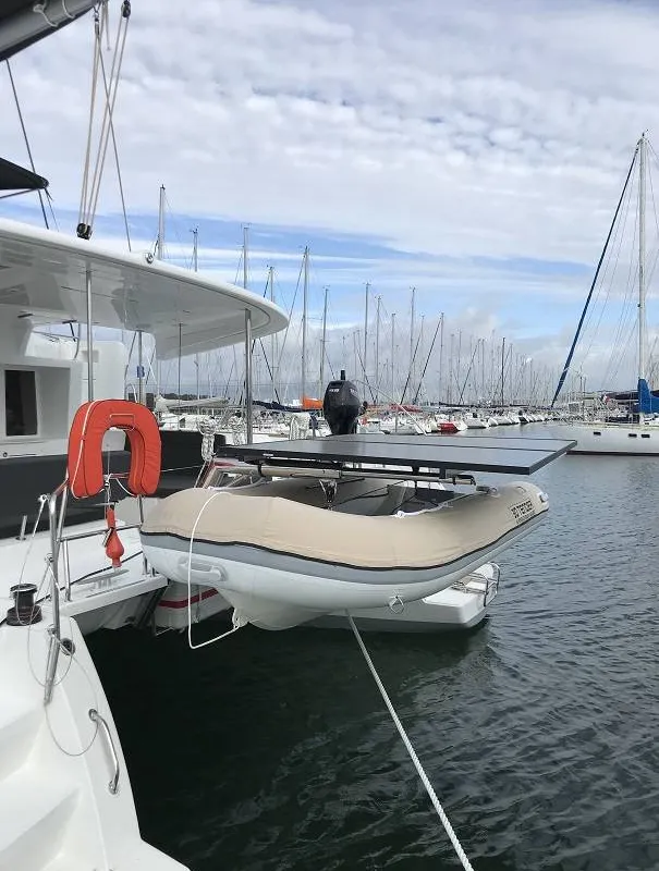 Poivre, a Lagoon 450 S catamaran at Roche Caiman, Seychelles
