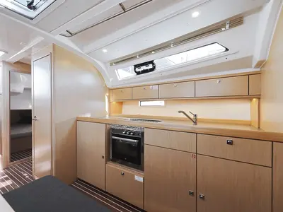 Galley of Hemonaty, a Bavaria Cruiser 41 sailboat at Biograd na Moru, Croatia