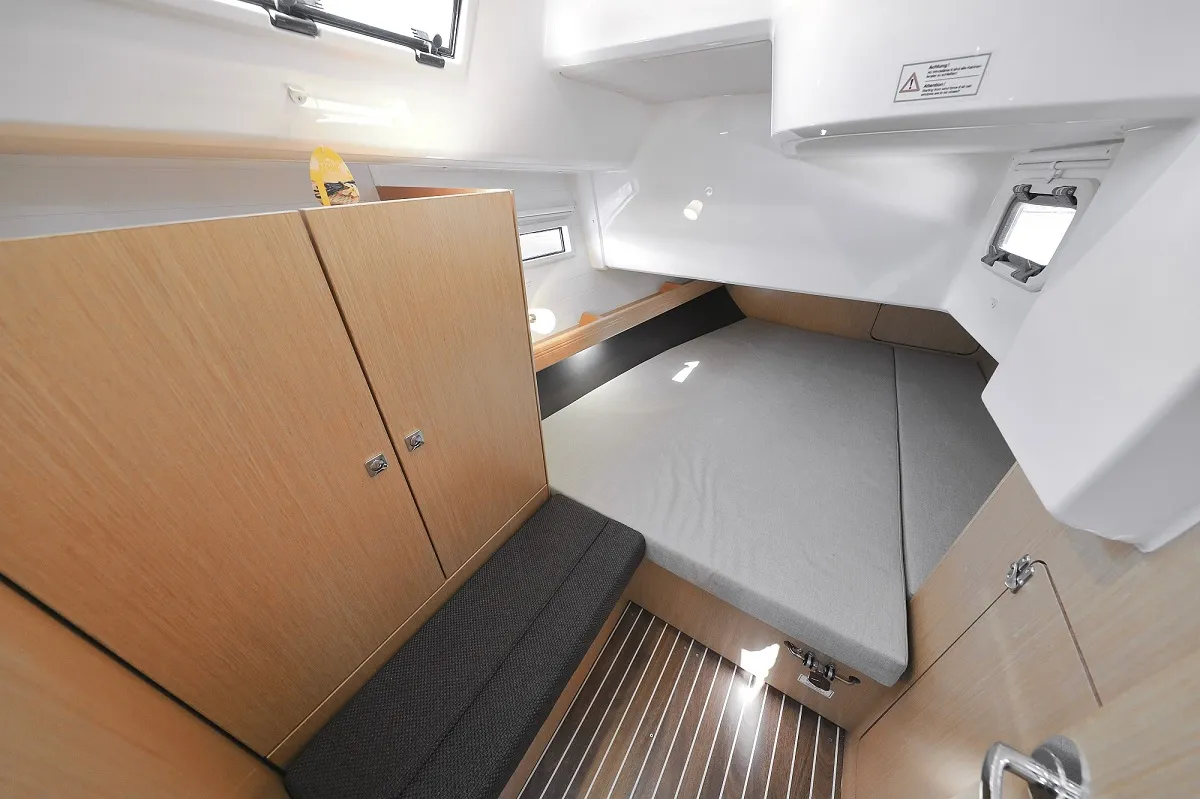 Cabin on Hemonaty, a Bavaria Cruiser 41 sailboat at Biograd na Moru, Croatia