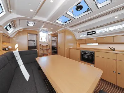 Salon of Hemonaty, a Bavaria Cruiser 41 sailboat at Biograd na Moru, Croatia