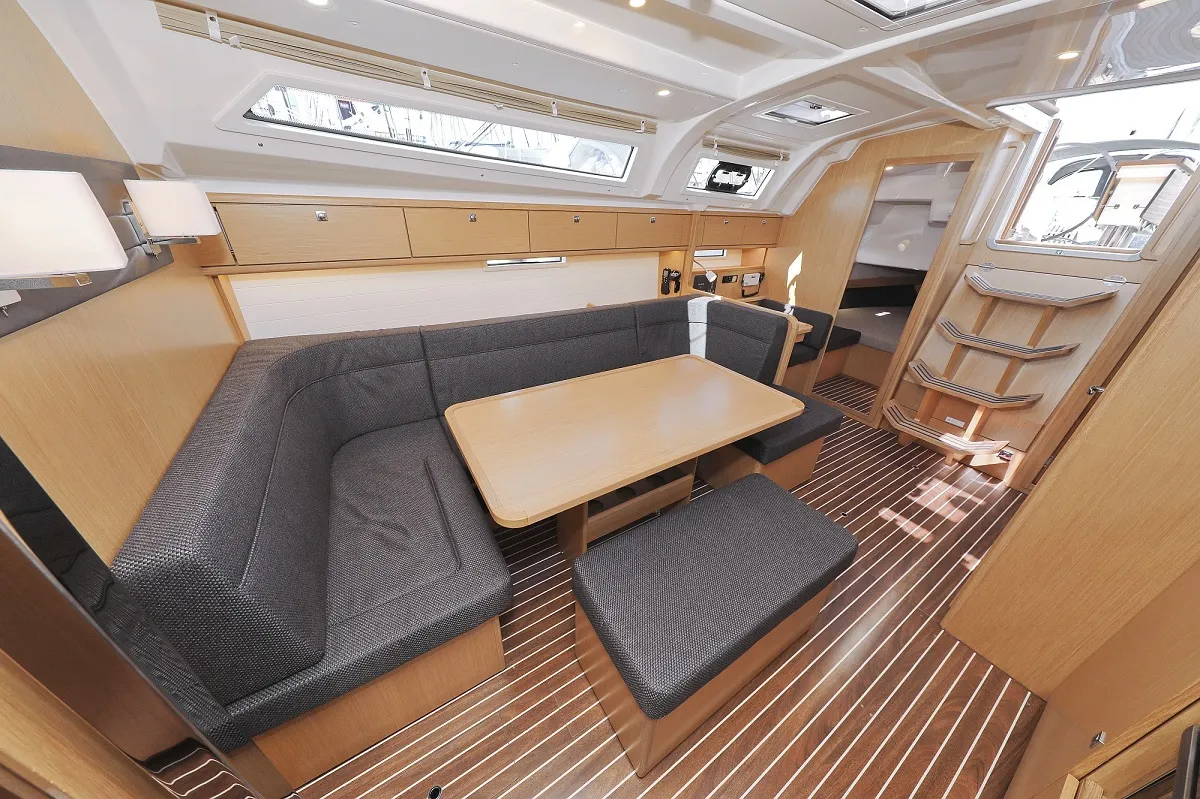 Salon of Hemonaty, a Bavaria Cruiser 41 sailboat at Biograd na Moru, Croatia