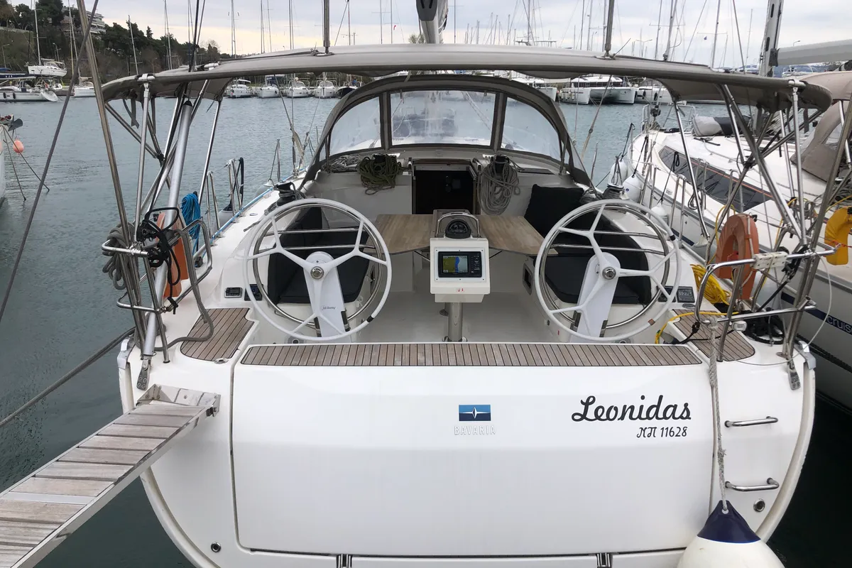 Leonidas, a Bavaria Cruiser 46 sailboat at Municipal Unit of Lefkada, Greece