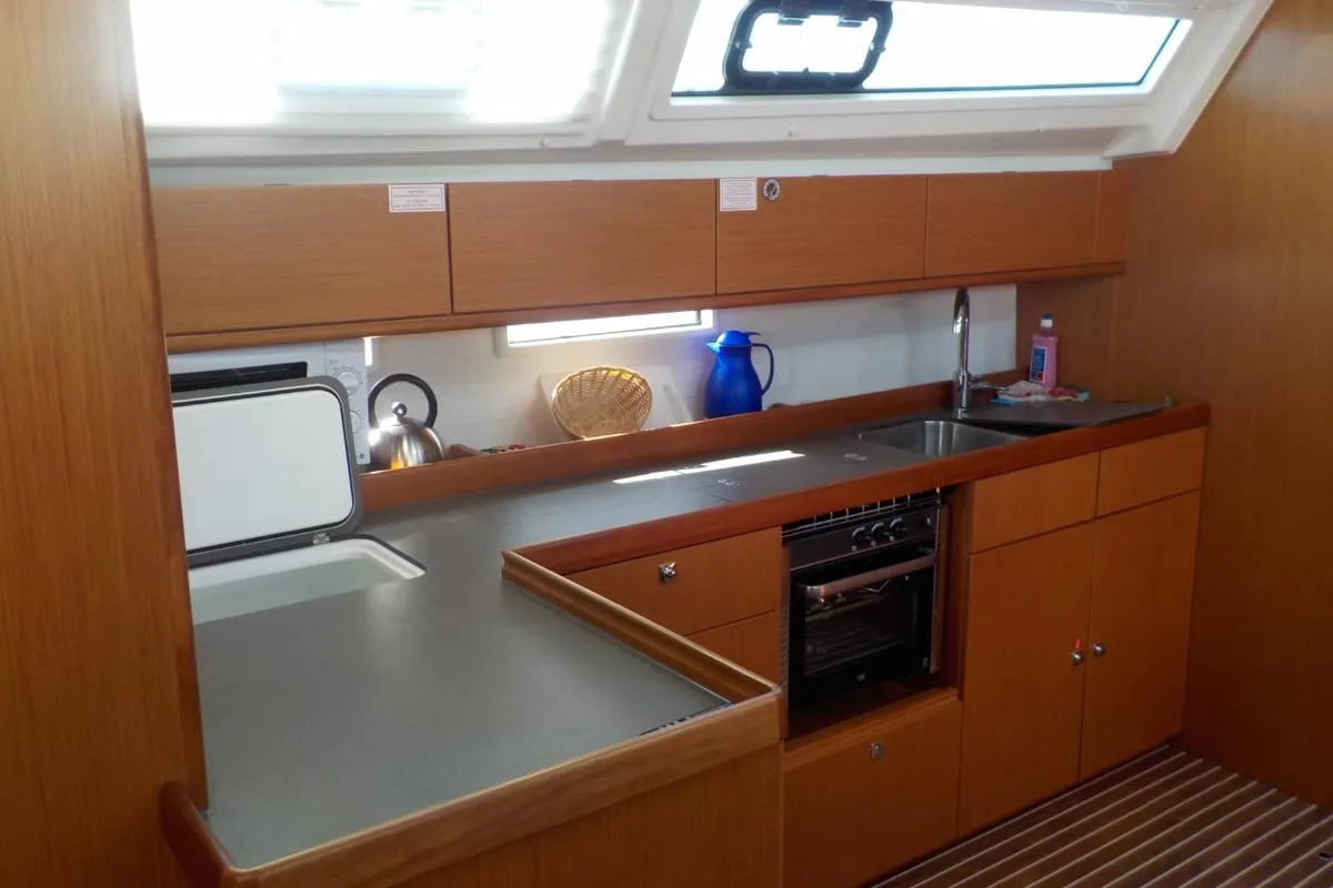 Leonidas, a Bavaria Cruiser 46 sailboat at Municipal Unit of Lefkada, Greece