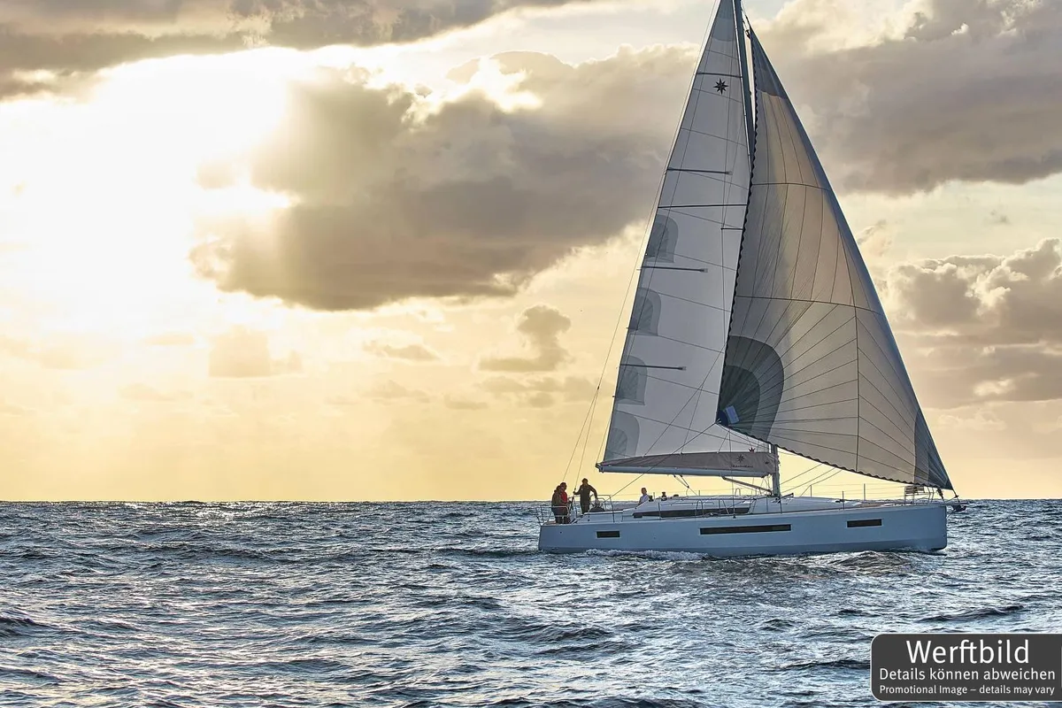 Exterior view of Poseidon, a Jeanneau Sun Odyssey 490 sailboat at Grad Biograd na Moru, Croatia