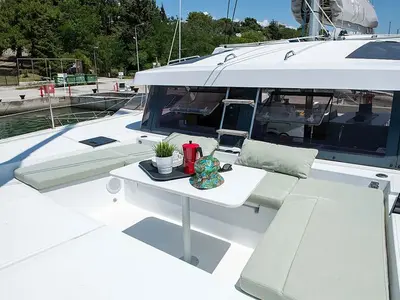 Ela Thalasa III, a Bali Catsmart catamaran at Municipal Unit of Lefkada, Greece