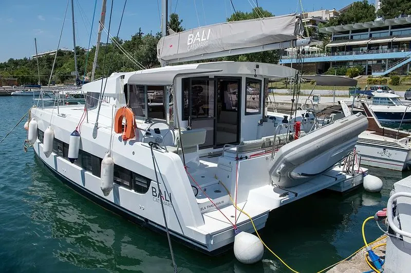Ela Thalasa III, a Bali Catsmart catamaran at Municipal Unit of Lefkada, Greece