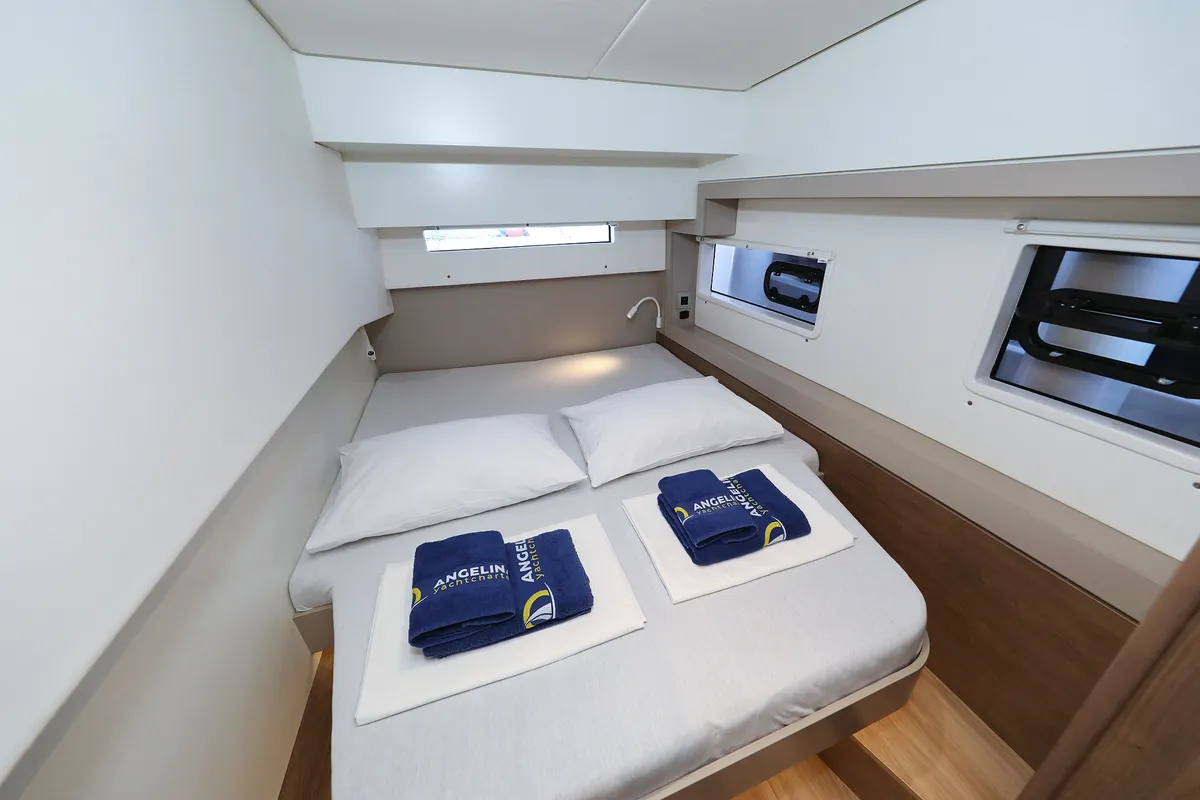 Cabin on Aurora, a Bali 4.2 catamaran at Grad Vodice, Croatia