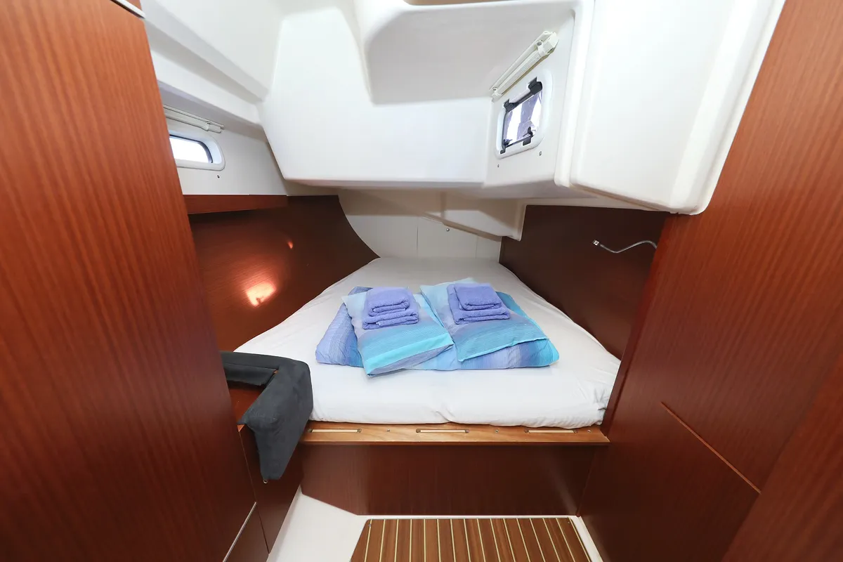 Cabin on Take A Break, a Hanse 415 sailboat at Grad Kaštela, Croatia
