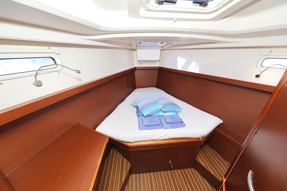 Cabin on Take A Break, a Hanse 415 sailboat at Grad Kaštela, Croatia