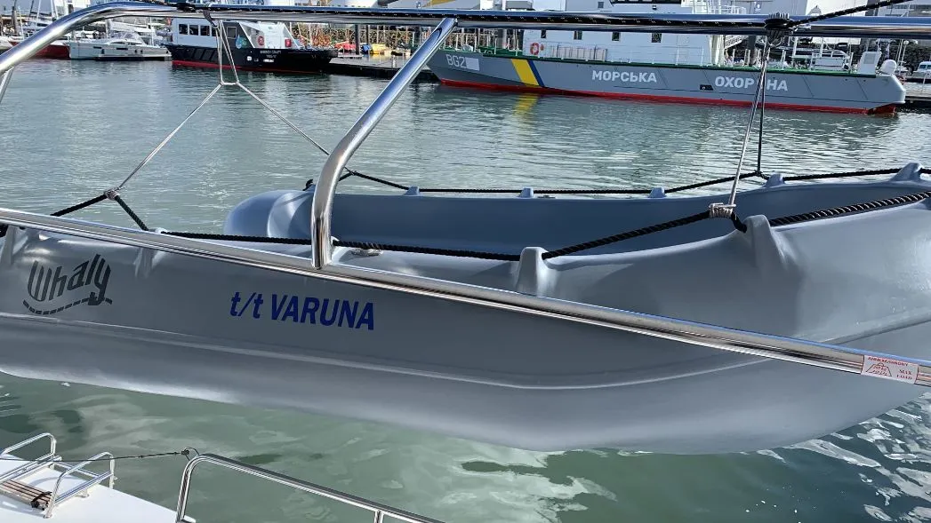 Varuna, a Lagoon 42 catamaran at Roche Caiman, Seychelles