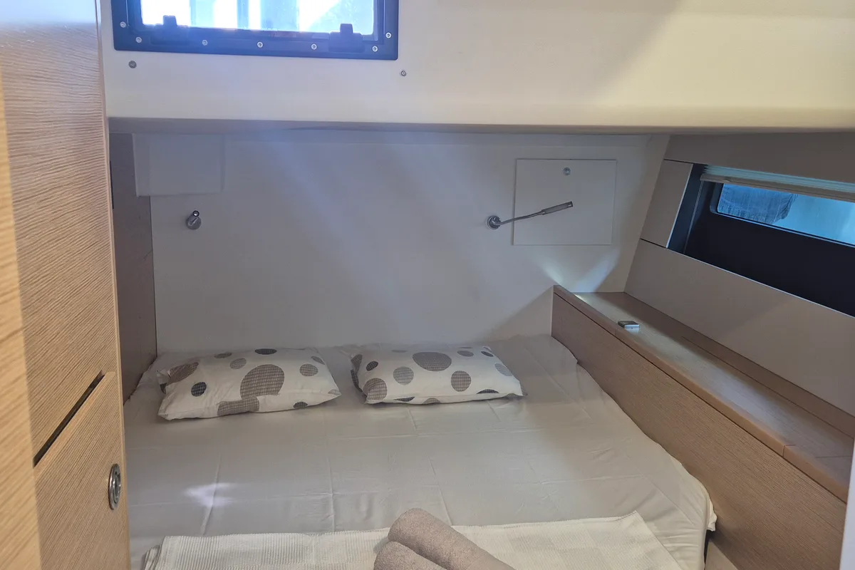 Cabin on Kille, a Hanse 510 sailboat at Fethiye, Turkey