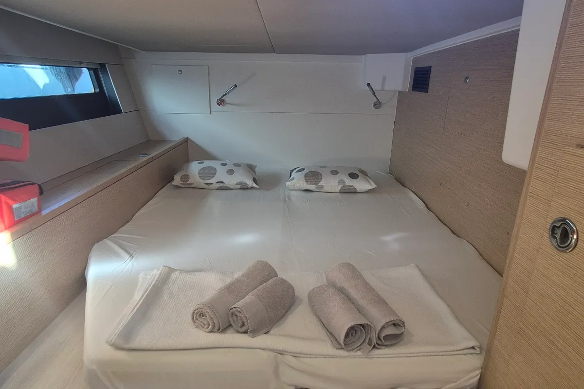 Cabin on Kille, a Hanse 510 sailboat at Fethiye, Turkey