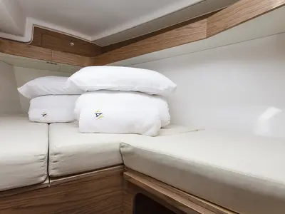 Cabin on Škrlatica, a Elan E3 sailboat at Grad Kaštela, Croatia