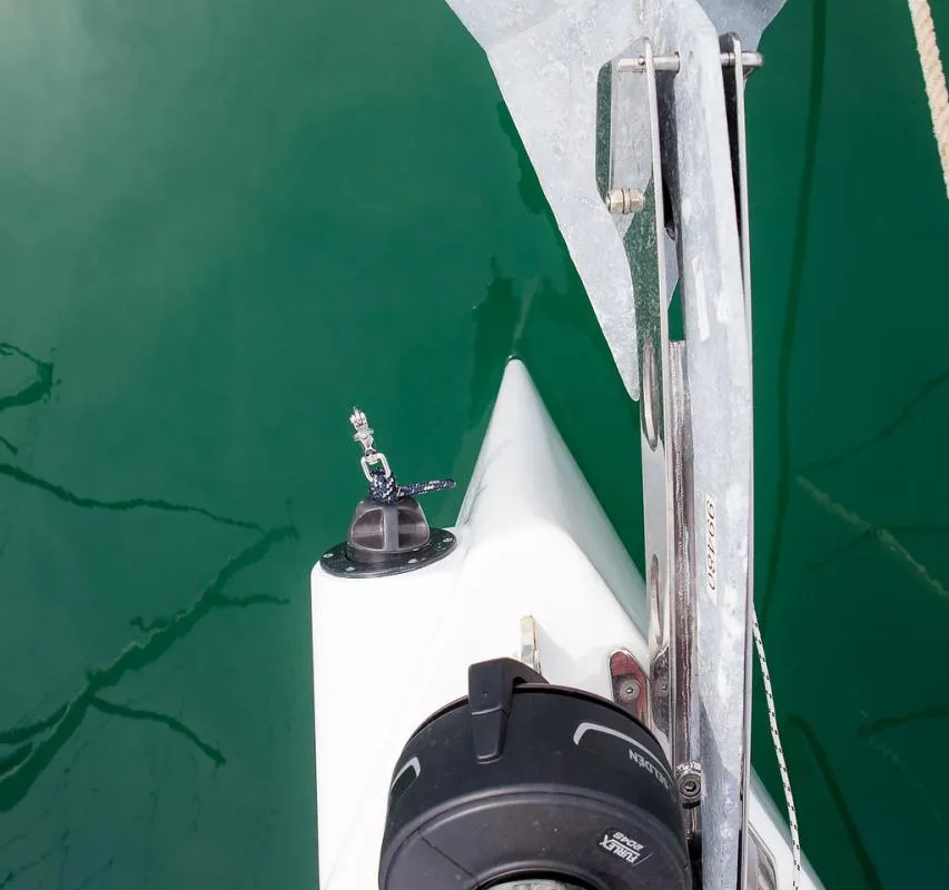 Škrlatica, a Elan E3 sailboat at Grad Kaštela, Croatia