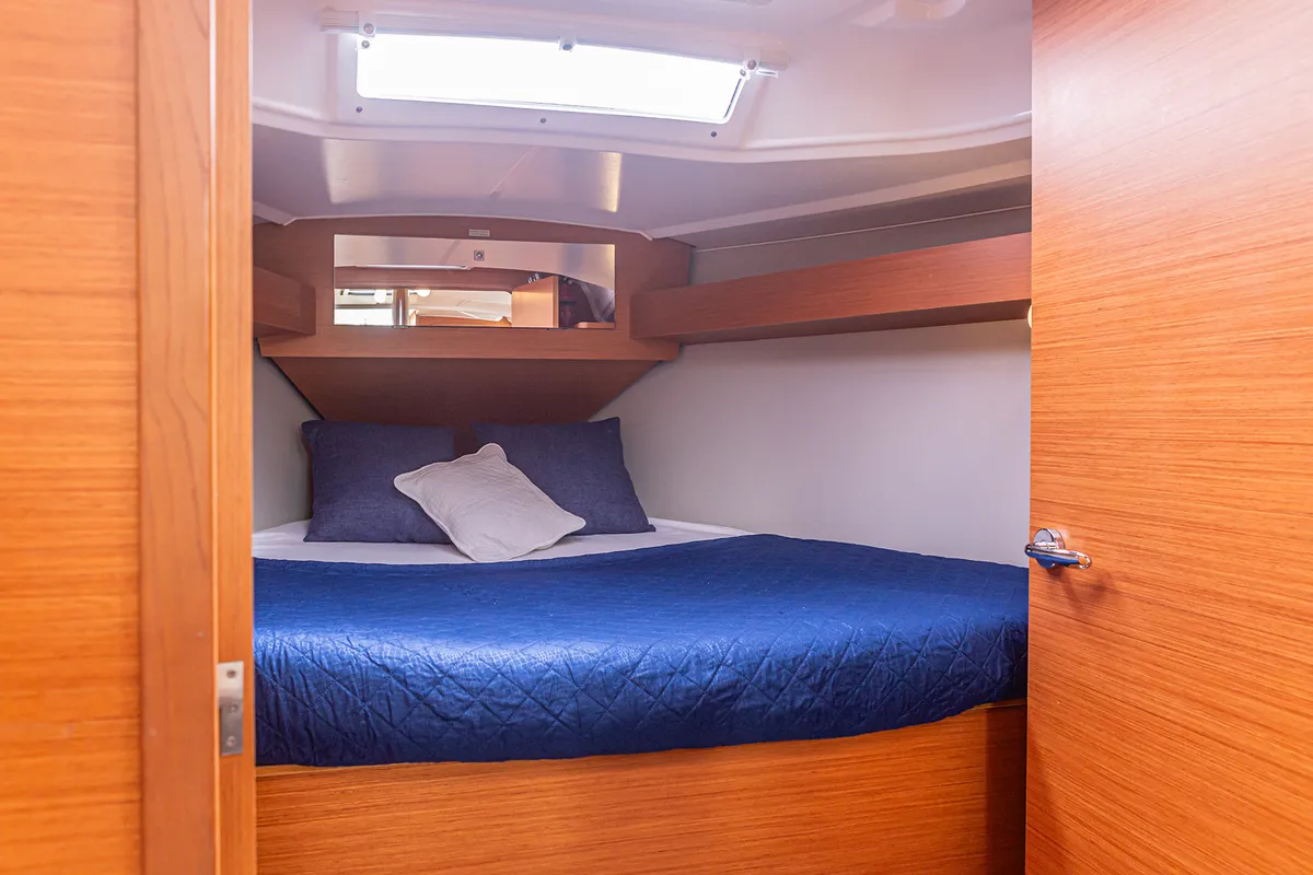 Cabin on Smile Planet, a Dufour 360 Grand Large sailboat at Tonnarella, Italy