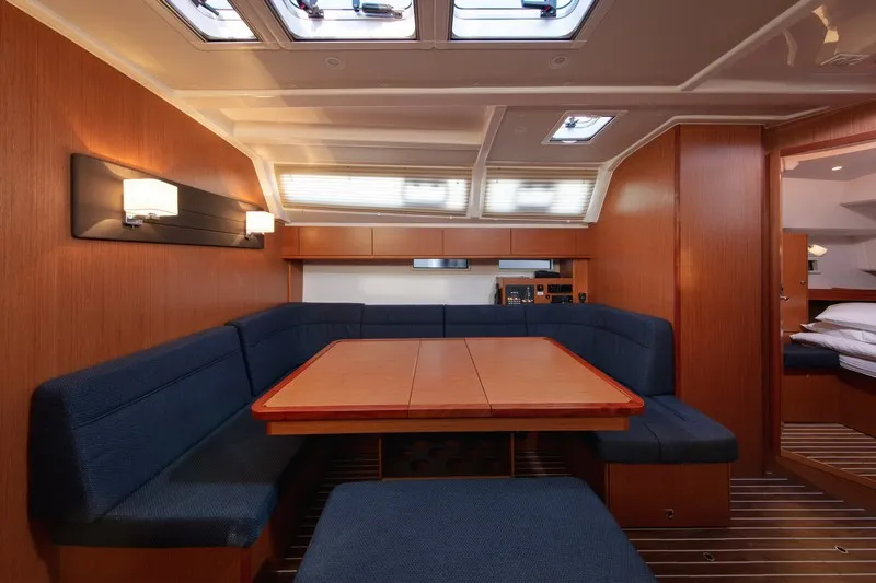 Salon of JOSIP, a Bavaria Cruiser 46 sailboat at Split, Croatia