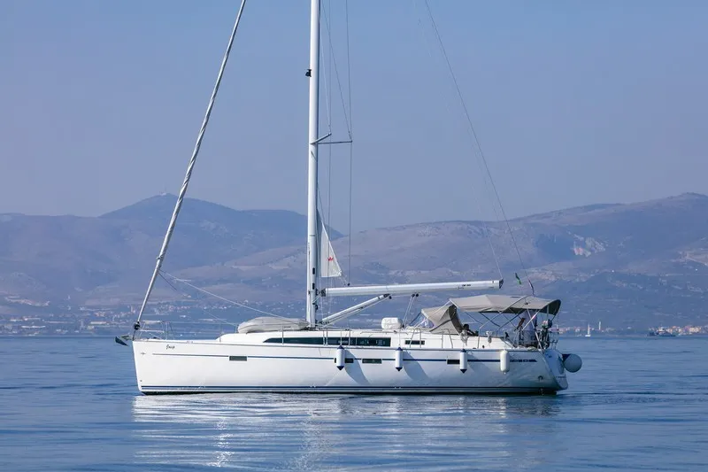 Exterior view of JOSIP, a Bavaria Cruiser 46 sailboat at Split, Croatia