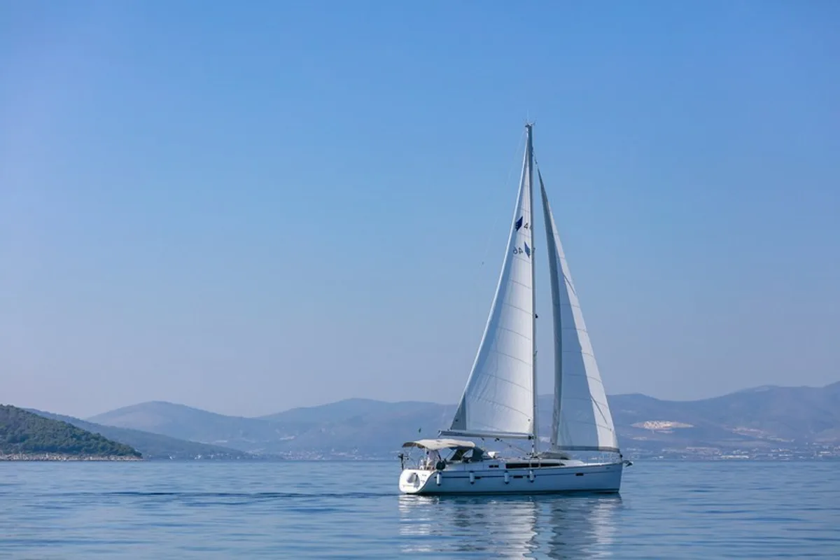 Exterior view of JOSIP, a Bavaria Cruiser 46 sailboat at Split, Croatia