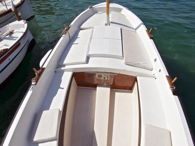 Deck of Maria, a Gulet Motorboat motorboat at Palamós, Spain