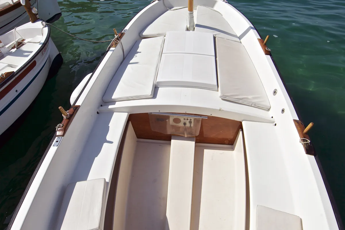 Deck of Maria, a Gulet Motorboat motorboat at Palamós, Spain